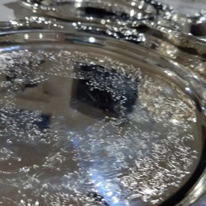3 Gorham silver trays